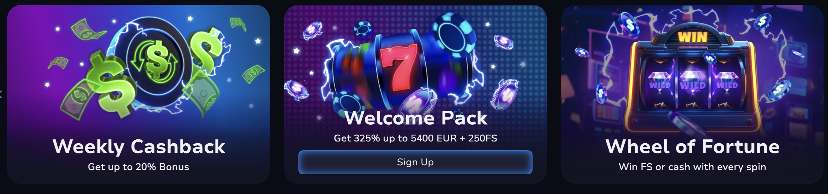 7Bit Casino Website Interface